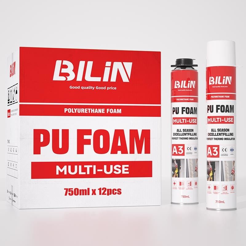 Portes et fenêtres mousse polyvalente en PU facile à utiliser mousse pulvérisée en polyuréthane