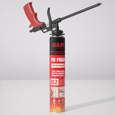 High Yield B2 Fire Resistant Polyurethane Foam Spray Gun Applied Fire Stopping Gap Filler