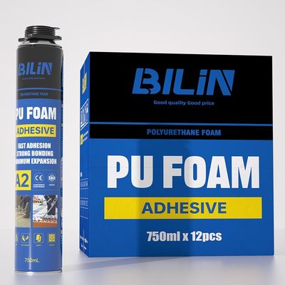 Adhésif polyuréthane en mousse de PU écologique pour l'étanchéité de la construction