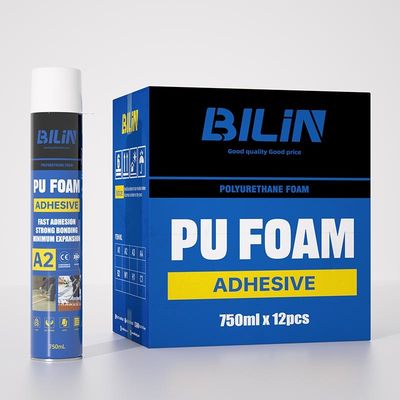 Adhésif industriel en mousse de PU, liant l'emballage