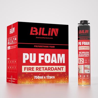 Mousse en PU ignifuge industrielle pour fenêtres d'installation