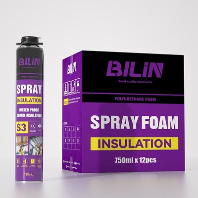 BILIN S3 Pulvérisation de mousse PU à l' épreuve de l' humidité Pulvérisation de mousse de polyuréthane personnalisée