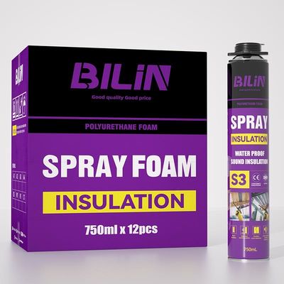 Mousse de polyuréthane ignifuge personnalisable 750 ml Multifonctionnalité pour bâtiment