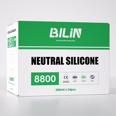 Collage de verre neutre en silicone à haute stabilité personnalisé pour plaque d'acier plastique