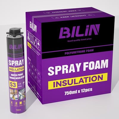 Professional Low Expansion Acoustic Expanding PU Foam Spray Can Insulation Polyurethane Foam