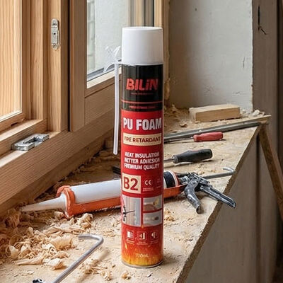 Mousse expansive ignifuge B2 de 750 ml, mousse PU ignifuge à usage général pour le calfeutrage