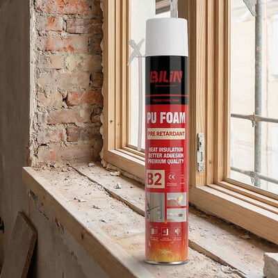 Pistolet de pulvérisation de mousse de polyuréthane ignifuge B2 à haut rendement pour calfeutrage coupe-feu