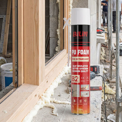 500 ml 750 ml de mousse de polyuréthane résistant au feu B2 Type de paille manuelle pour la réparation de fissures maison