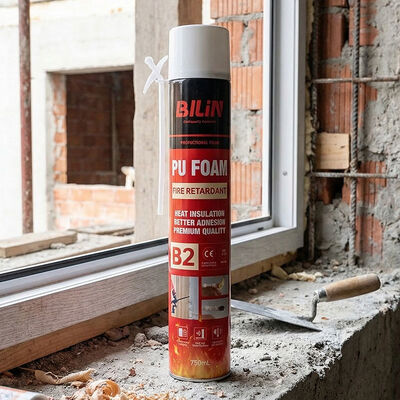 Mastic d'étanchéité PU gonflant ignifuge intumescent, isolant phonique et ignifuge pour portes coupe-feu