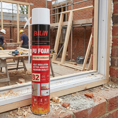 Mousse de polyuréthane ignifuge pour isolation de toiture, à durcissement rapide, ignifuge, adhésif en mousse PU