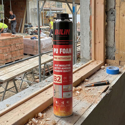 500 ml 750 ml Aérosol pare-feu PU mousse étancheur distributeur en gros OEM B1 cartouche de mousse à incendie