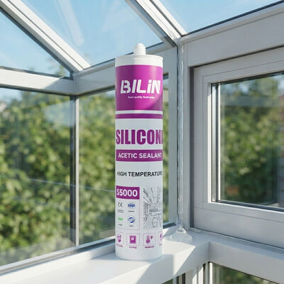 Qualité Mastic silicone acide en gros, colle étanche transparente pour le scellage du verre de véranda et de vitrine usine