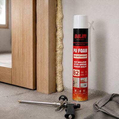 Qualité Mousse expansive de polyuréthane d'isolation thermique phonique de mousse d'unité centrale B2 pour le cachetage d'installation de porte de fenêtre usine